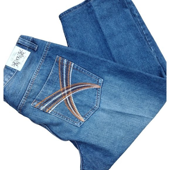 D-1st‎ Genderless Straight Leg Blue Jeans 40x32 - Picture 2 of 9